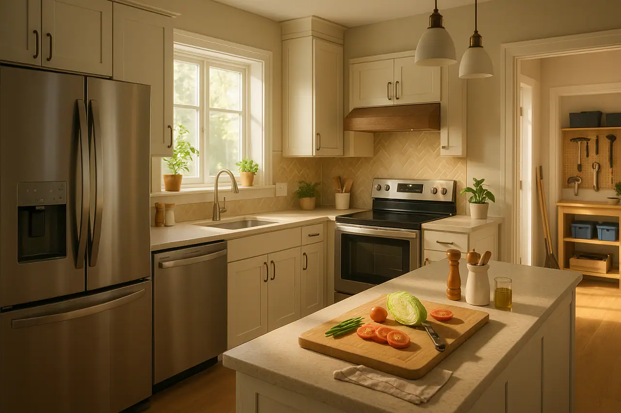 New large appliance being connected to a home's electrical system